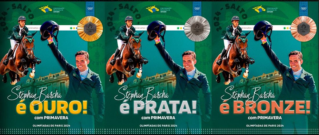 Posts da CBH para as Olimpíadas de Paris 2024 com Stephan Barcha